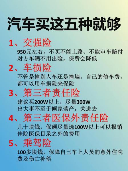 一般车险买哪几种就可以了-第3张图片