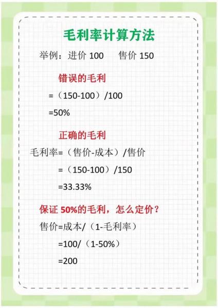 毛利率怎么计算的-第6张图片 毛利率怎么计算的-第6张图片
