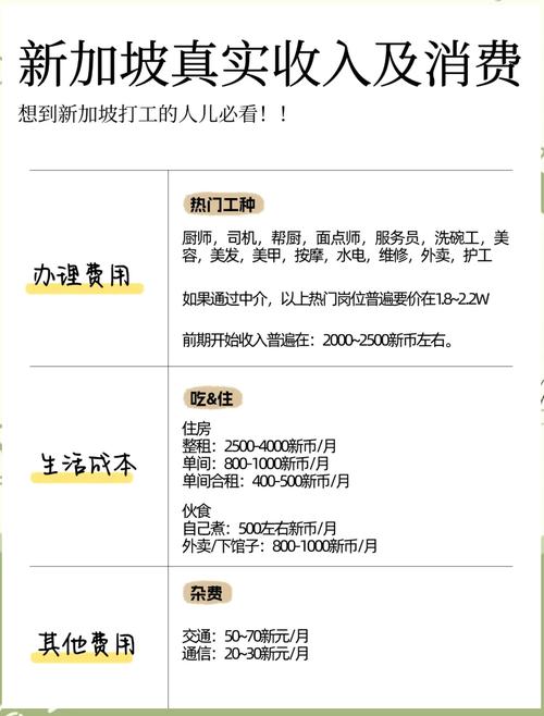 去新加坡一个月能挣多少钱/去新加坡打工挣钱吗-第7张图片 去新加坡一个月能挣多少钱/去新加坡打工挣钱吗-第7张图片