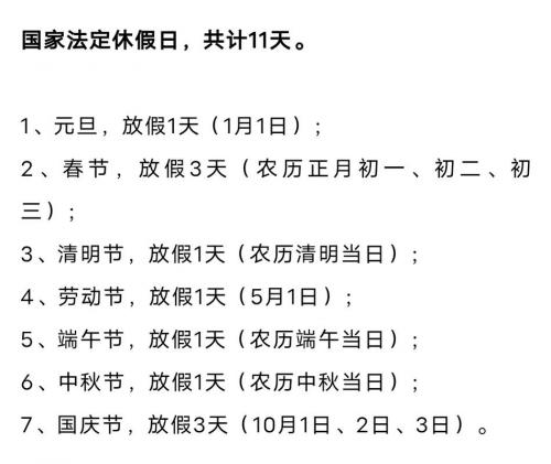 2023年过年放假几天-2023年放假时间表全年-第5张图片 2023年过年放假几天-2023年放假时间表全年-第5张图片